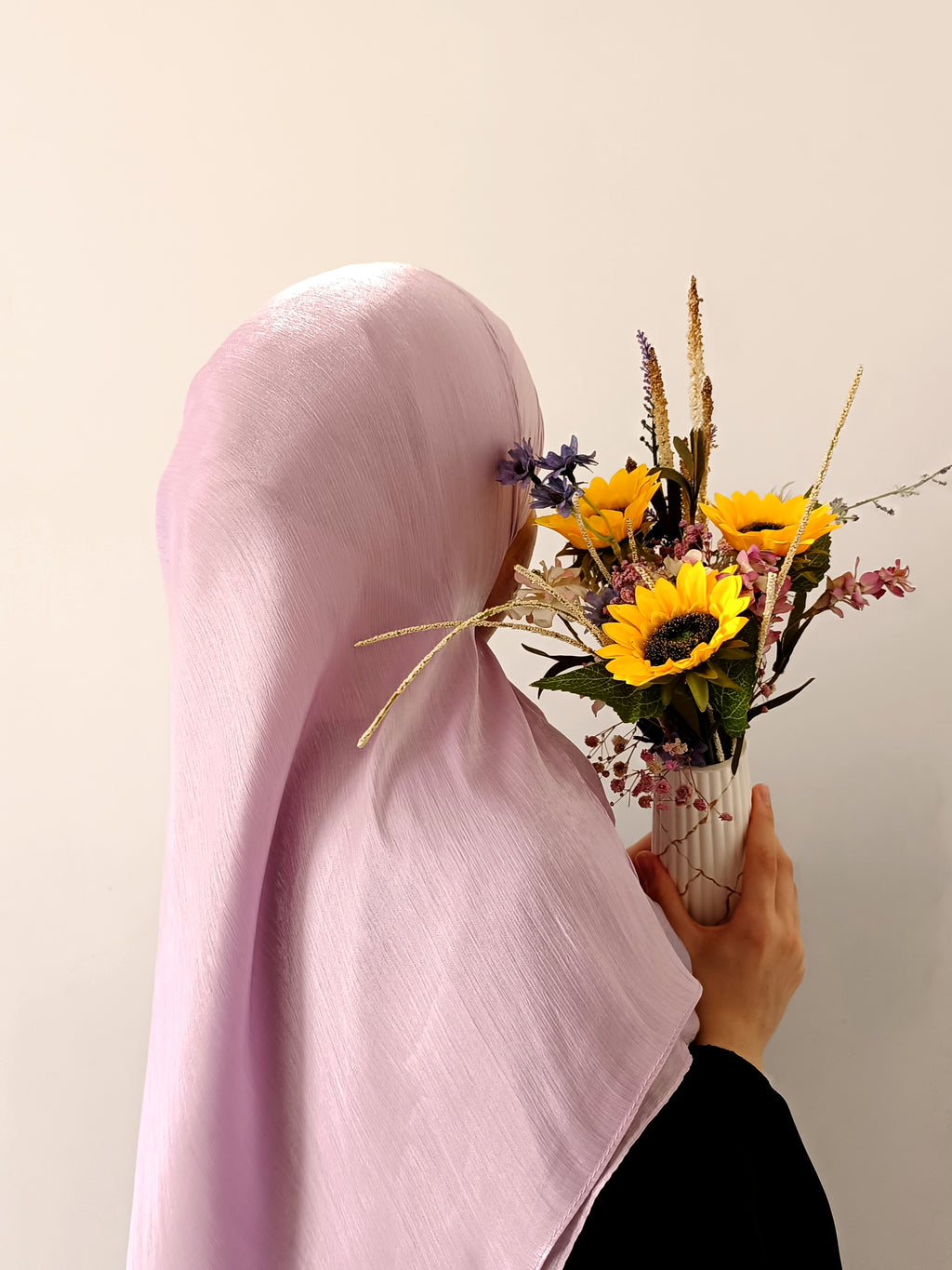 Soft Shimmer Hijab - Lilac